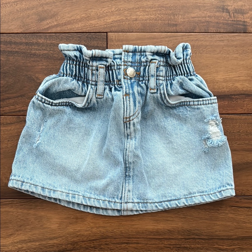 Zara toddler denim skirt